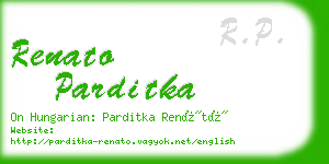 renato parditka business card